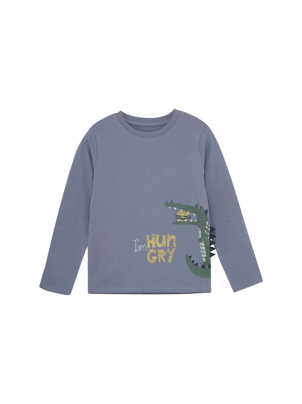 Minymo Sweater Jungen Baumwolle blau bedruckt, 98
