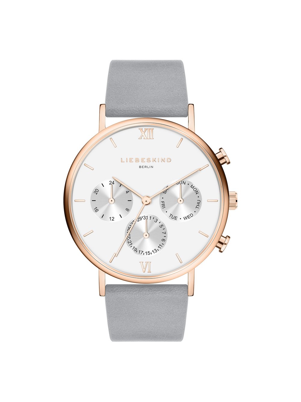 Liebeskind Berlin Uhr  Damen Leder grau, ONE SIZE