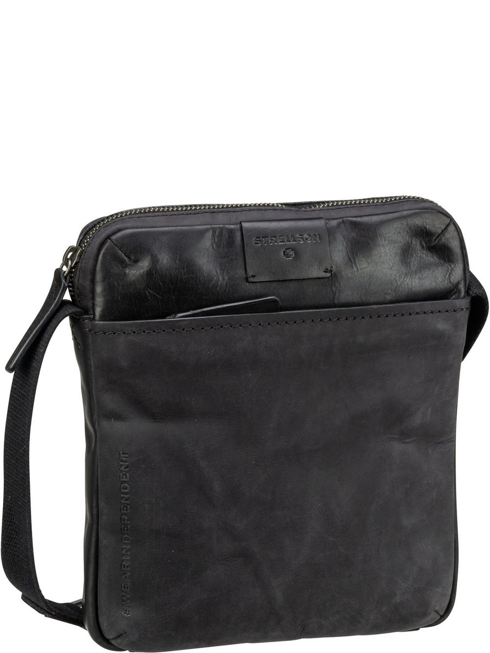 Thumbnail - Strellson Beuteltasche Herren Leder schwarz, ONE SIZE