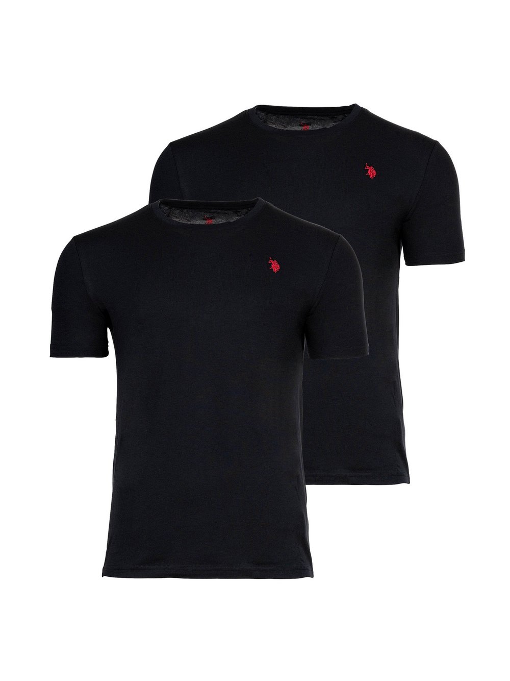 Thumbnail - U.S. Polo Assn. T-Shirt 2er Pack Herren Baumwolle schwarz, XXL