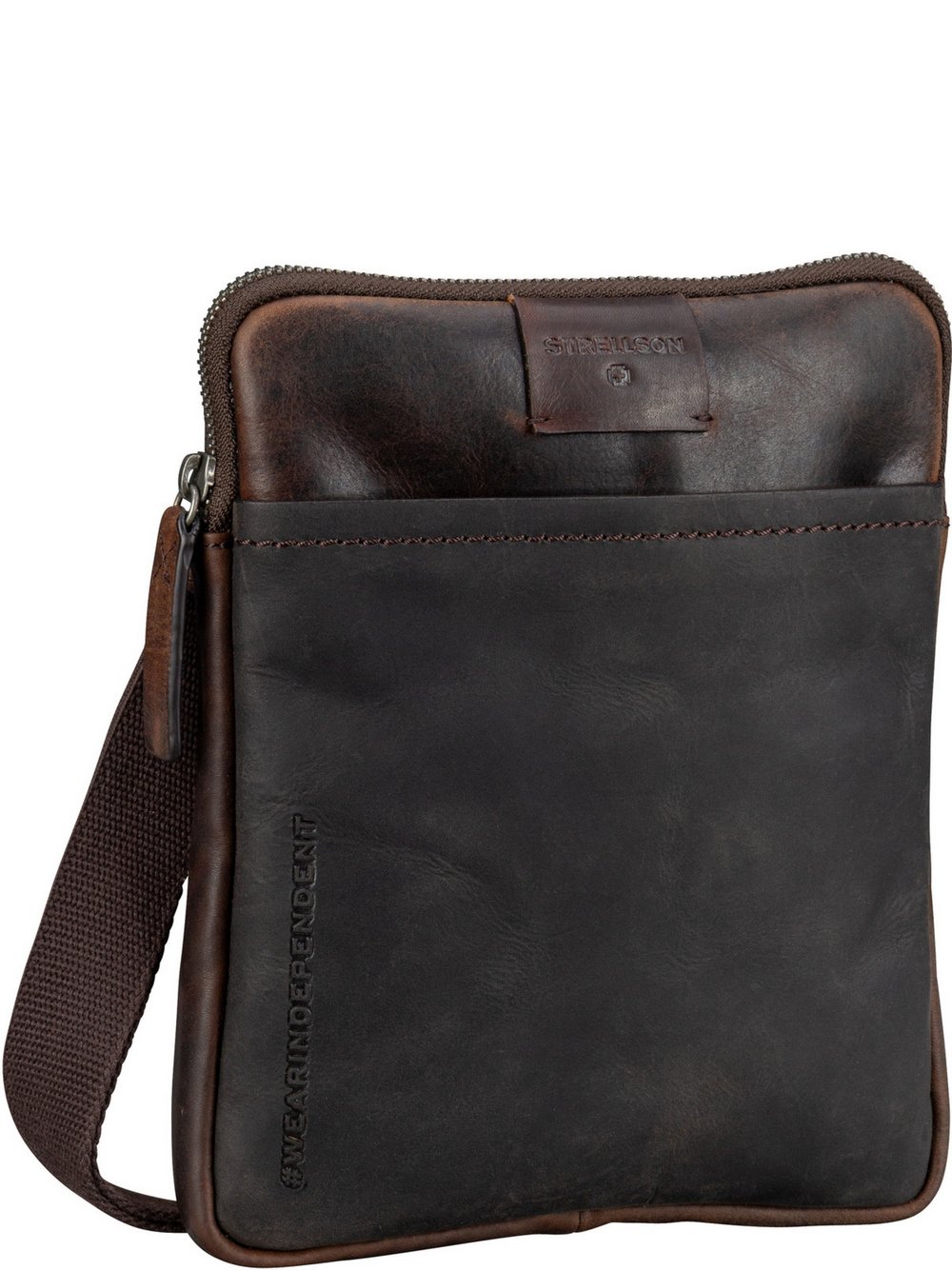 Strellson Beuteltasche Herren Leder braun, ONE SIZE