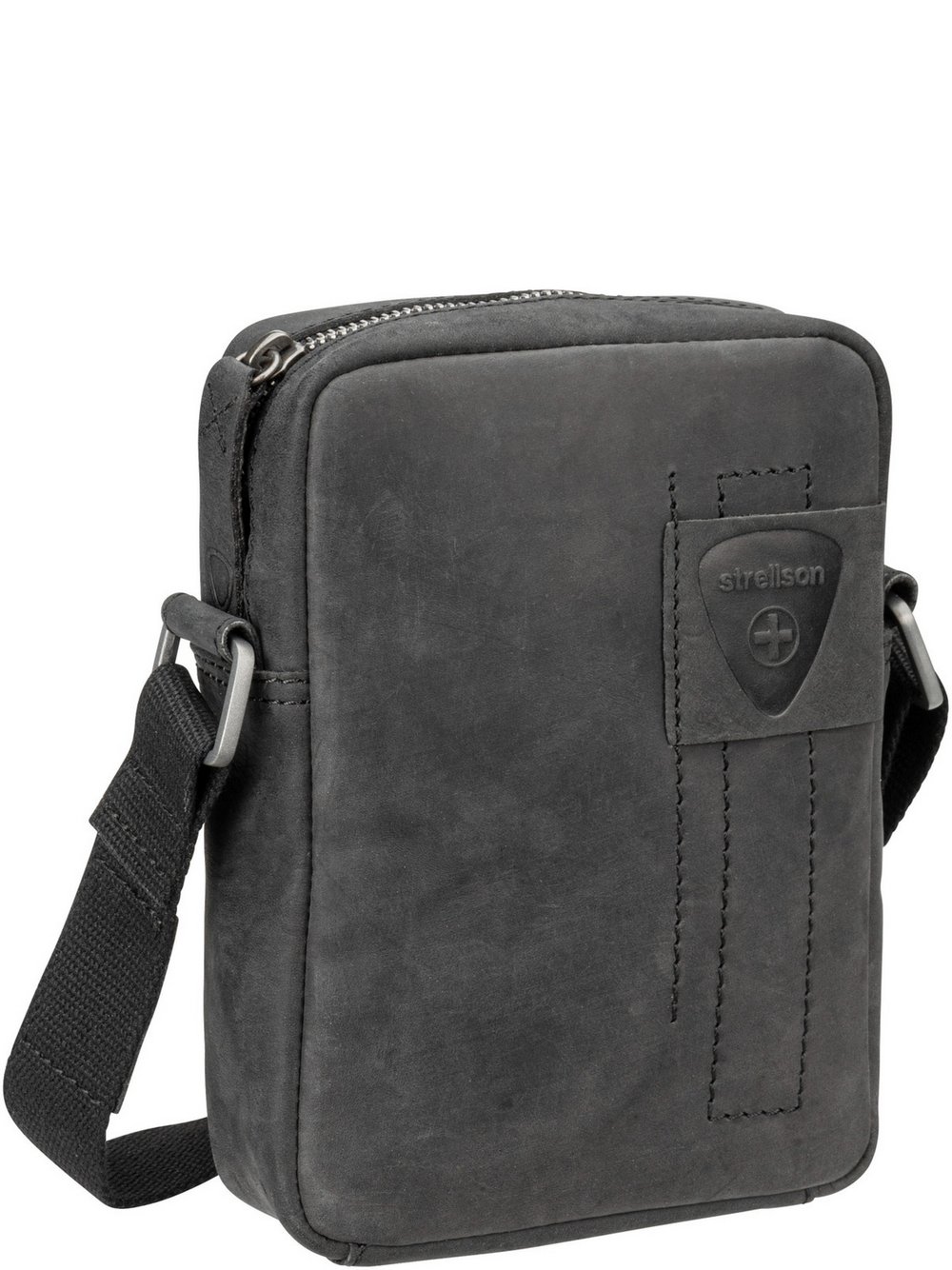 Strellson Umhängetasche Herren Leder schwarz, ONE SIZE