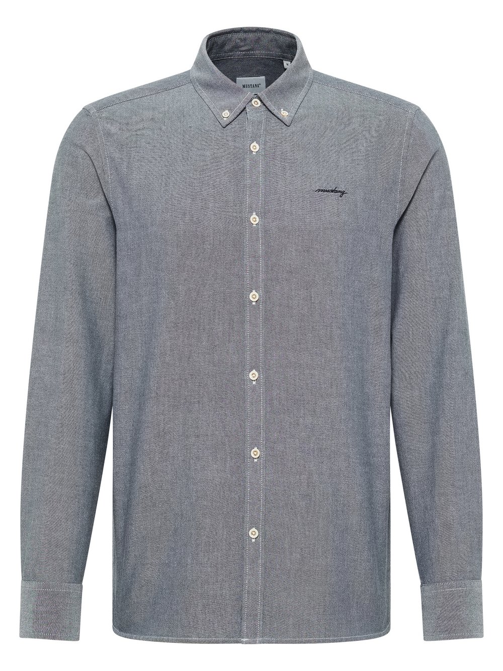 Mustang Hemd Herren Slim Fit Baumwolle blau, XXXL