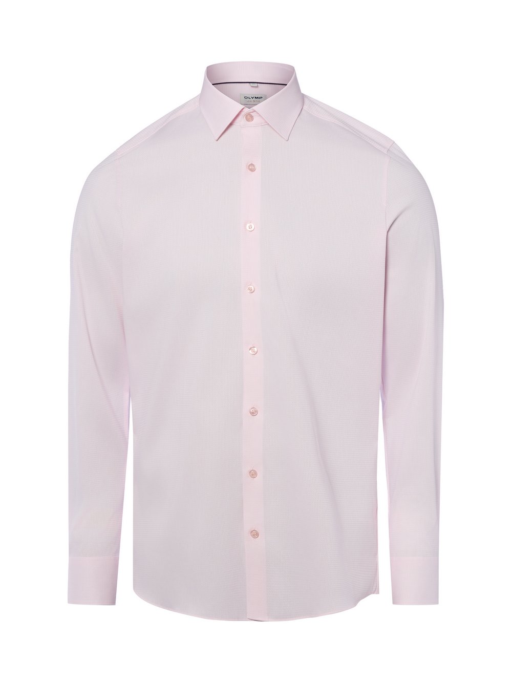 Thumbnail - OLYMP Level Five Businesshemd Herren Modern Fit Baumwolle rosa strukturiert, 40