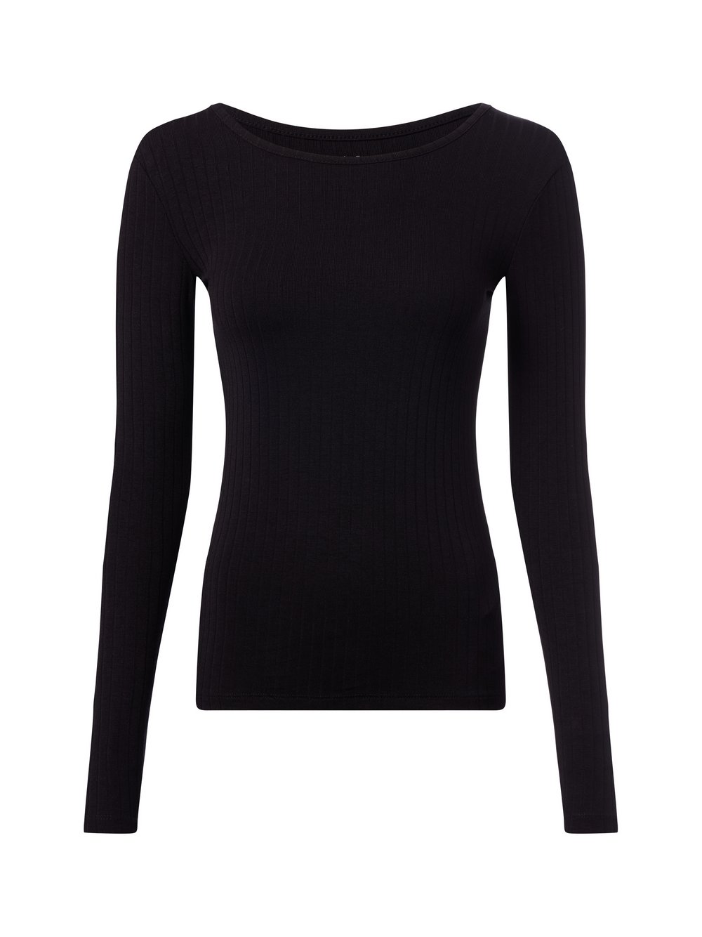 Marie Lund Langarmshirt Damen Viskose schwarz, M