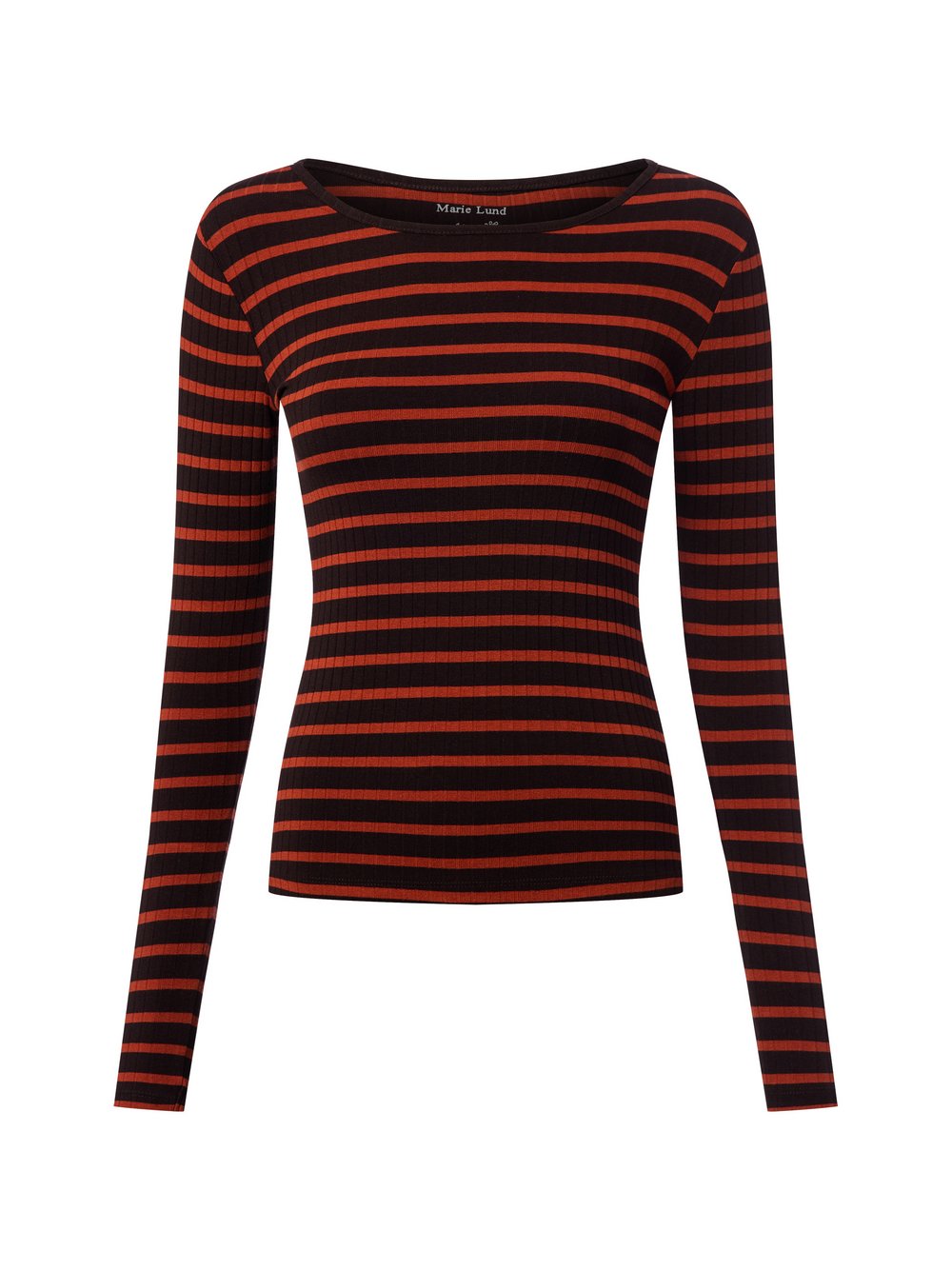 Marie Lund Langarmshirt Damen Viskose mehrfarbig gestreift, L