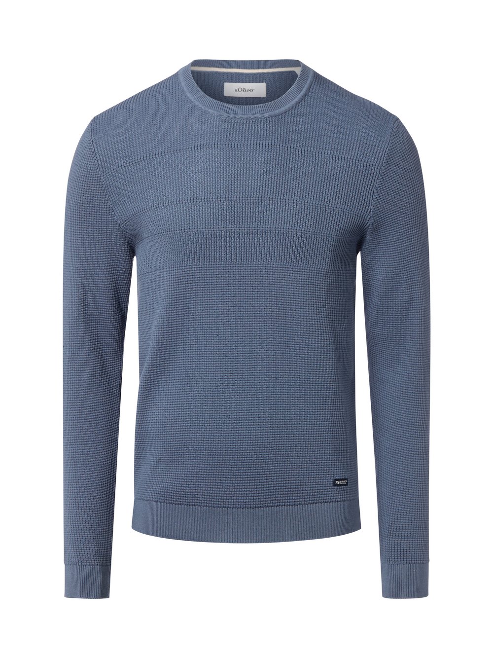 Thumbnail - s.Oliver Strickpullover Herren Baumwolle blau, XL