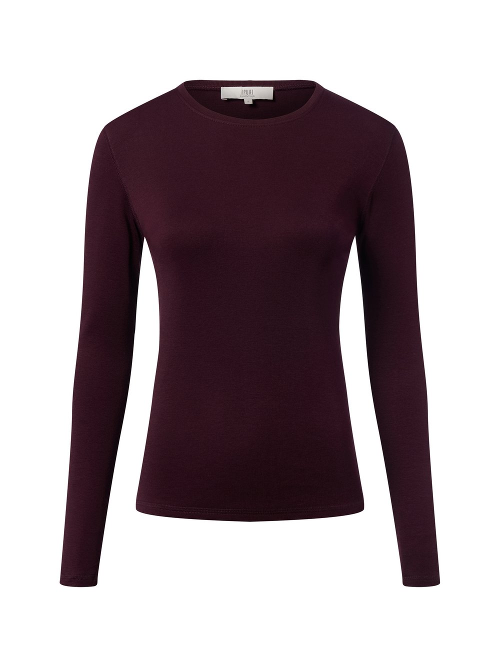 IPURI Langarmshirt Damen Baumwolle rot, L