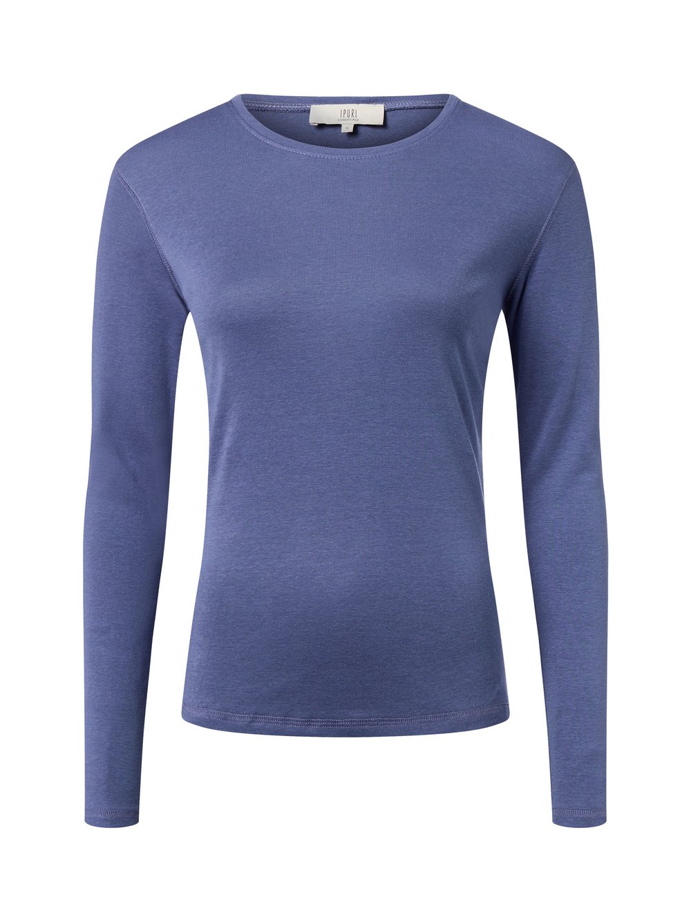 IPURI Langarmshirt Damen Baumwolle blau, M