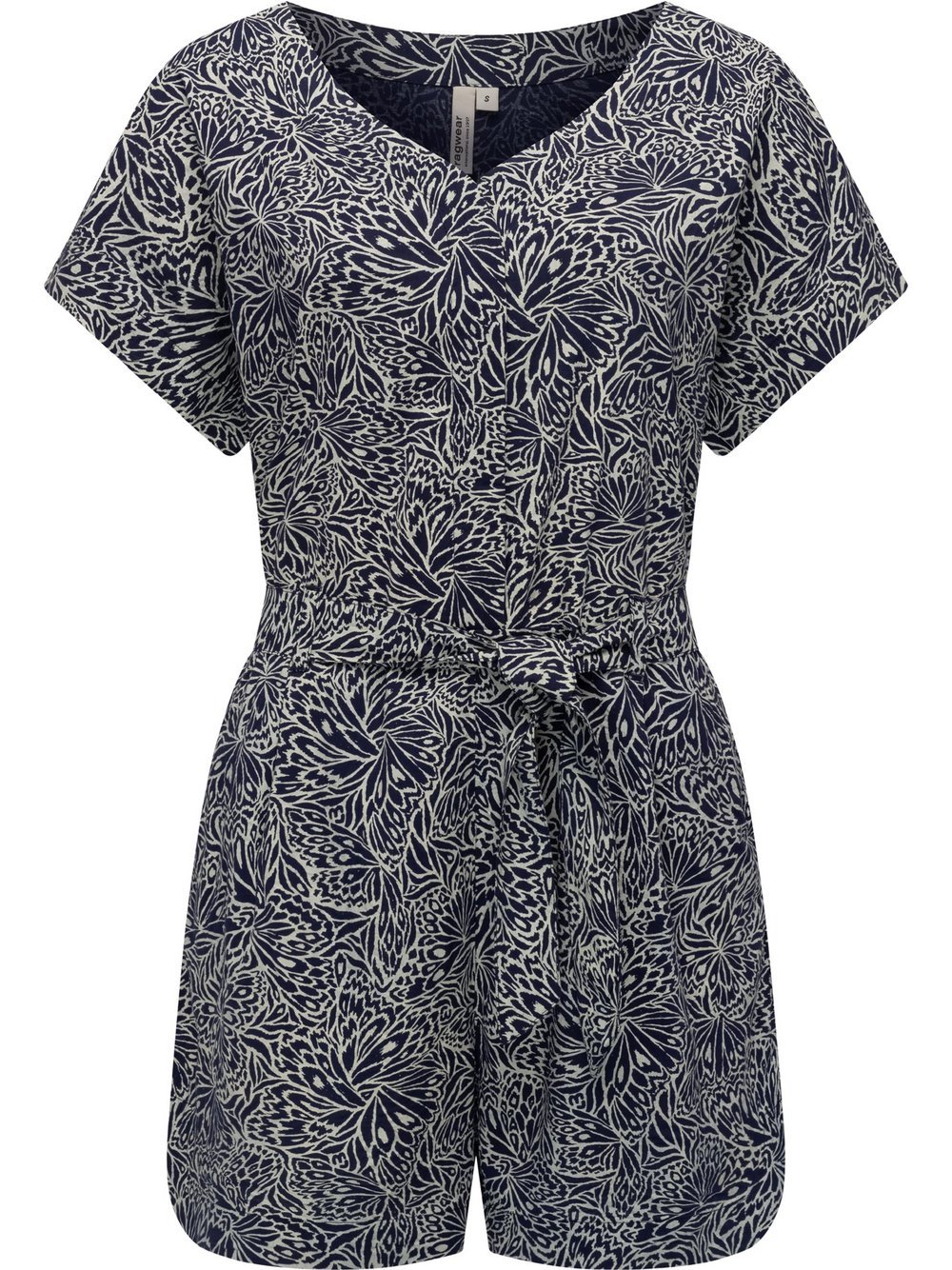 Ragwear Jumpsuit Damen Viskose blau gemustert, M