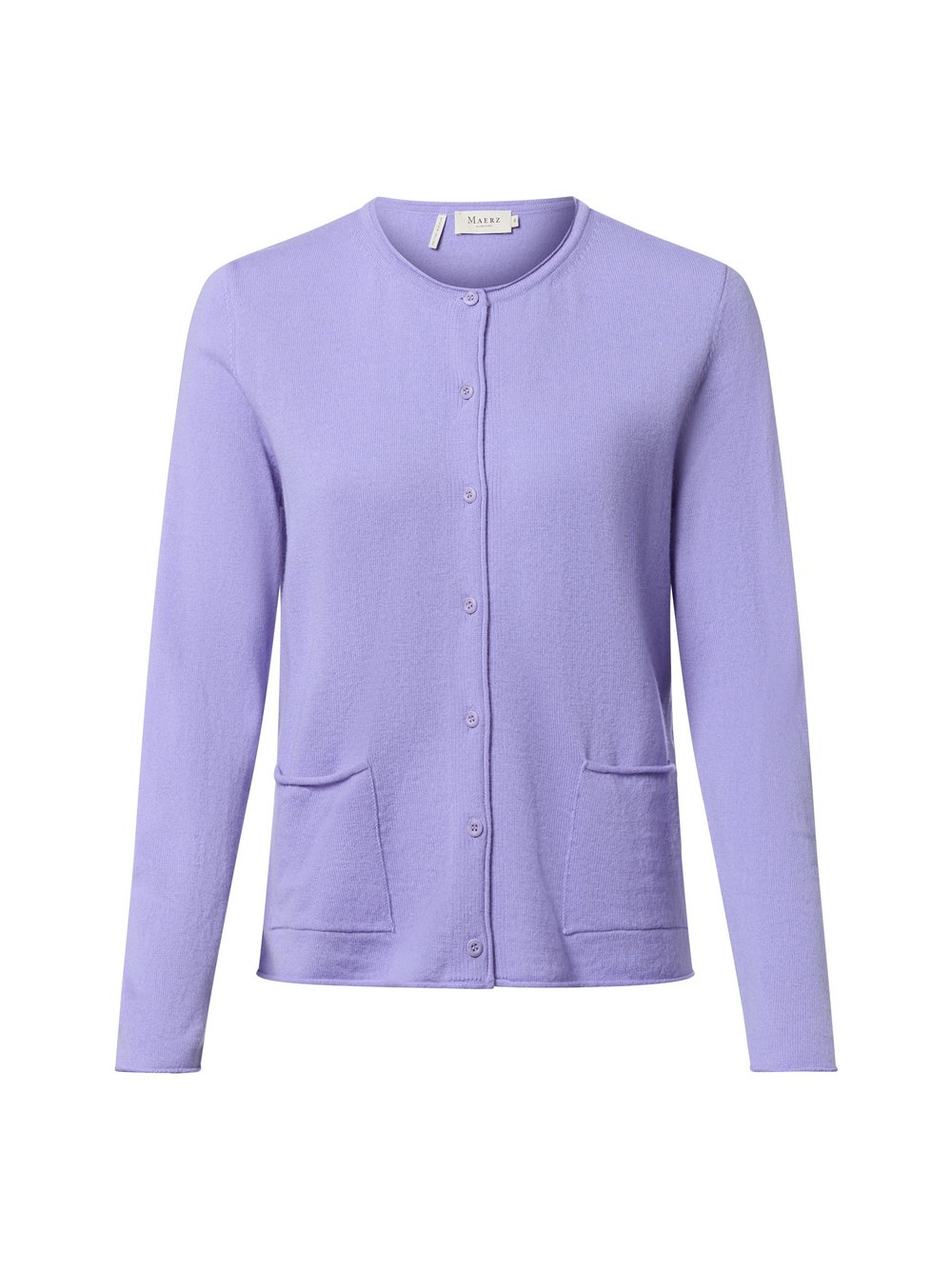 MAERZ Strickjacke aus Merino Damen Feinstrick lila, 46