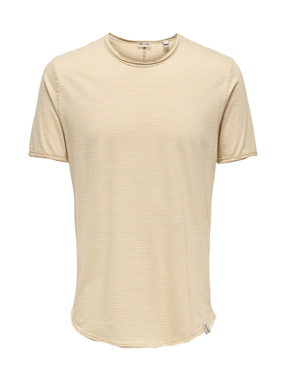 Only&Sons T-Shirt Herren Baumwolle braun gestreift, L
