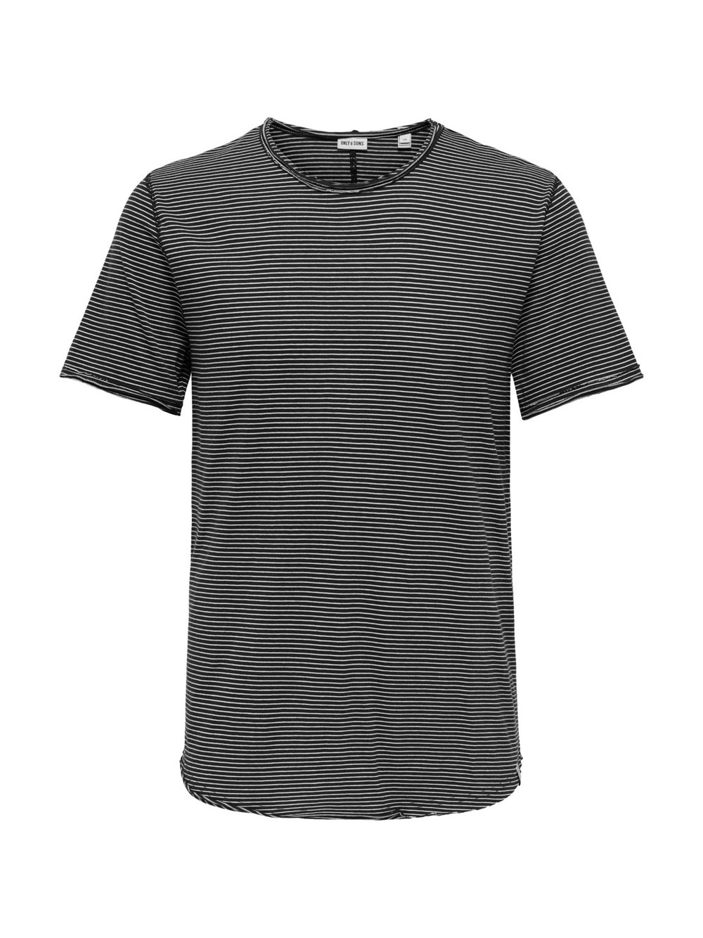 Only&Sons T-Shirt Herren Baumwolle schwarz gestreift, XL
