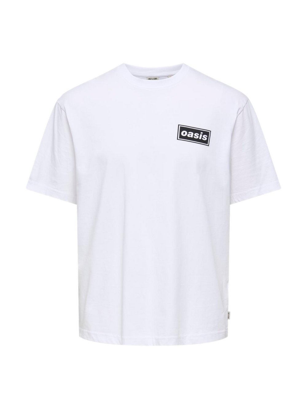 Only&Sons T-Shirt Herren Baumwolle weiß bedruckt, L