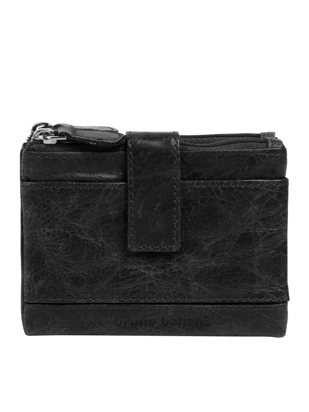 Bruno Banani Geldbörse Damen Leder schwarz, ONE SIZE