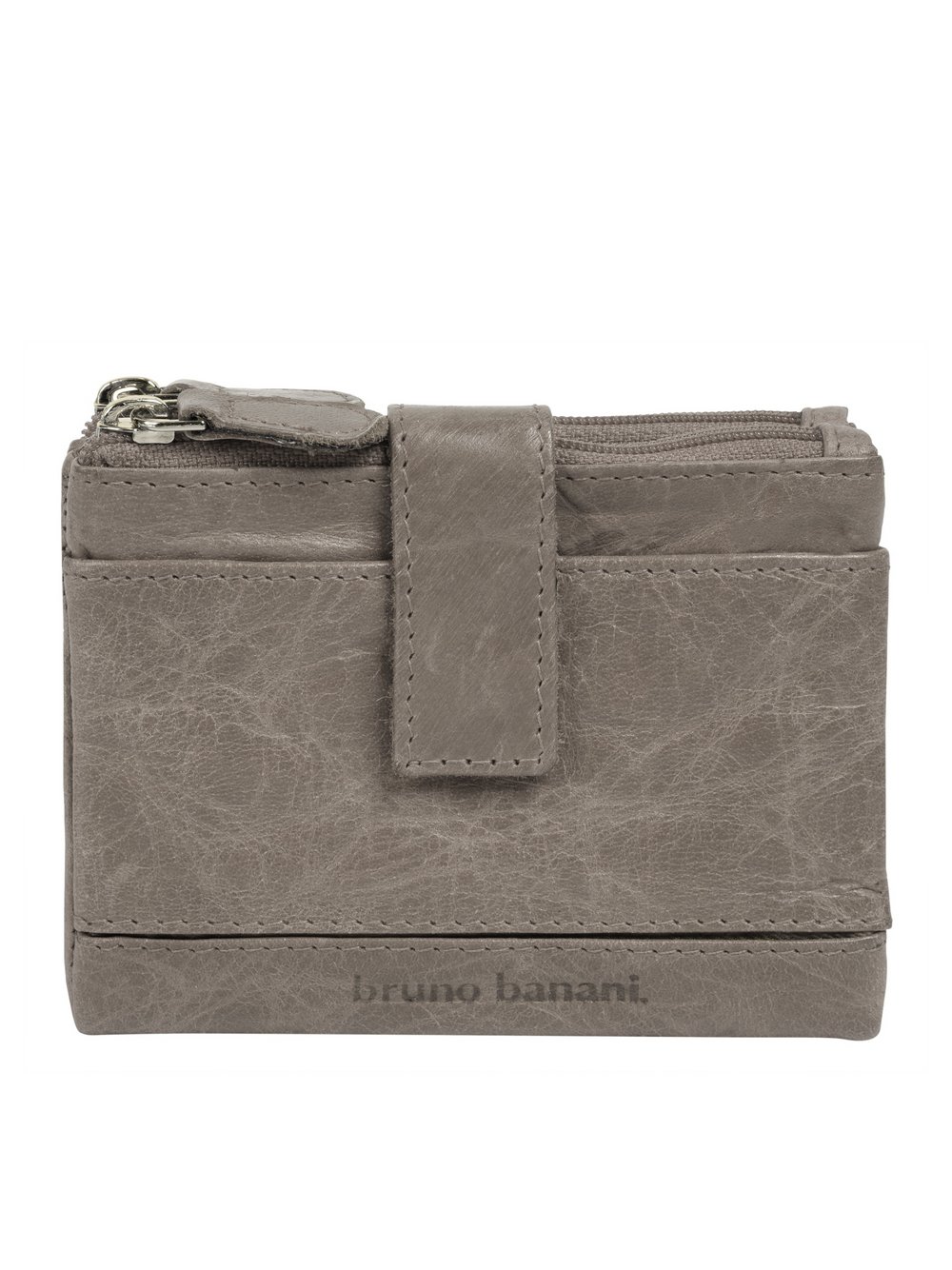 Thumbnail - Bruno Banani Geldbörse Damen Leder grau, ONE SIZE