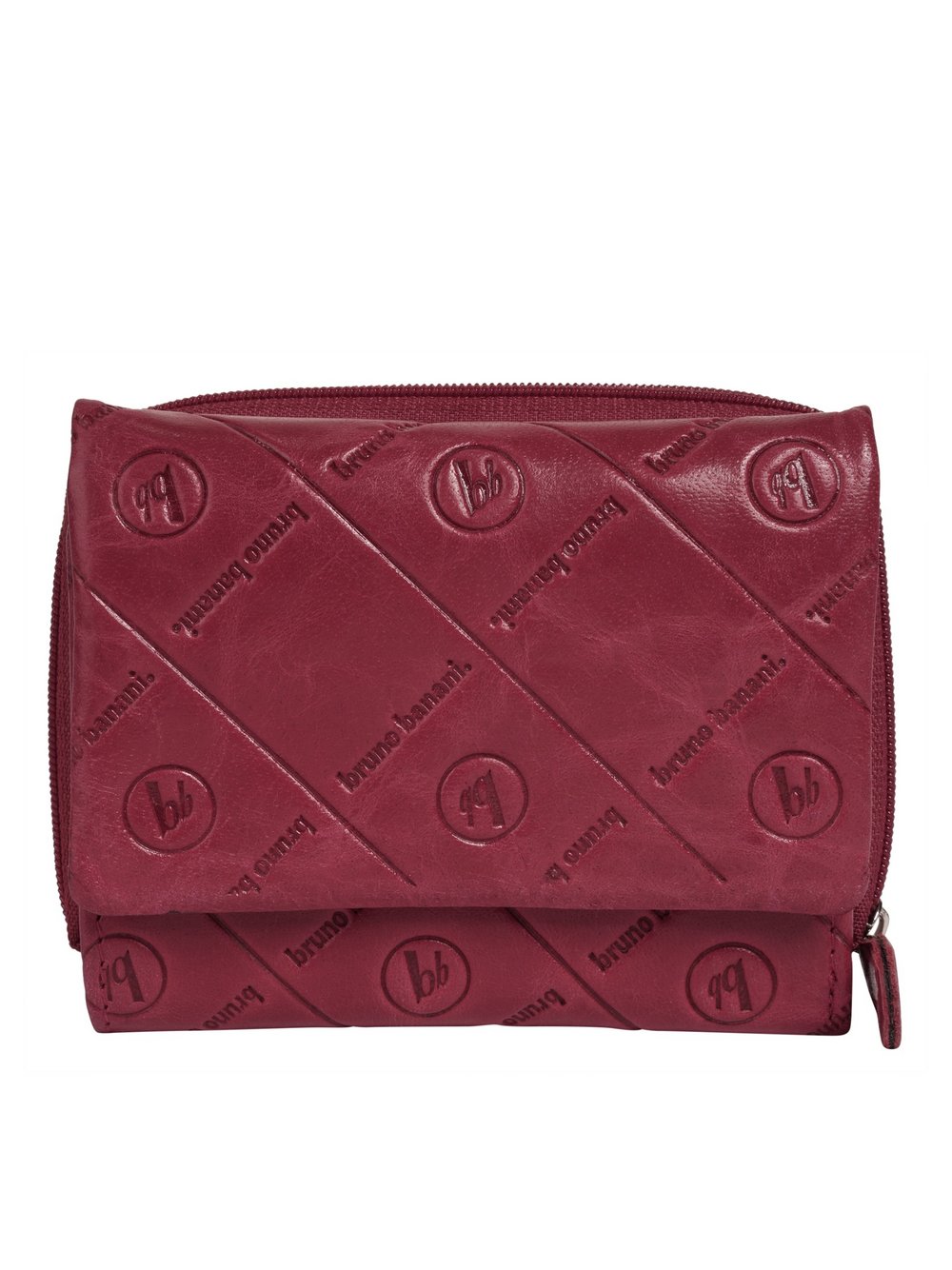 Thumbnail - Bruno Banani Geldbörse Damen Leder pink bedruckt, ONE SIZE