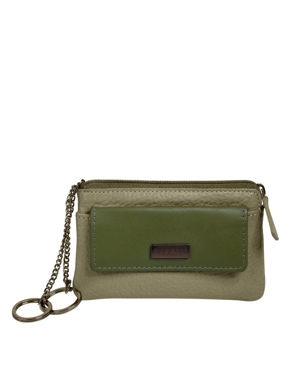 Thumbnail - Bugatti Schlüsseltasche Damen Leder grün, ONE SIZE