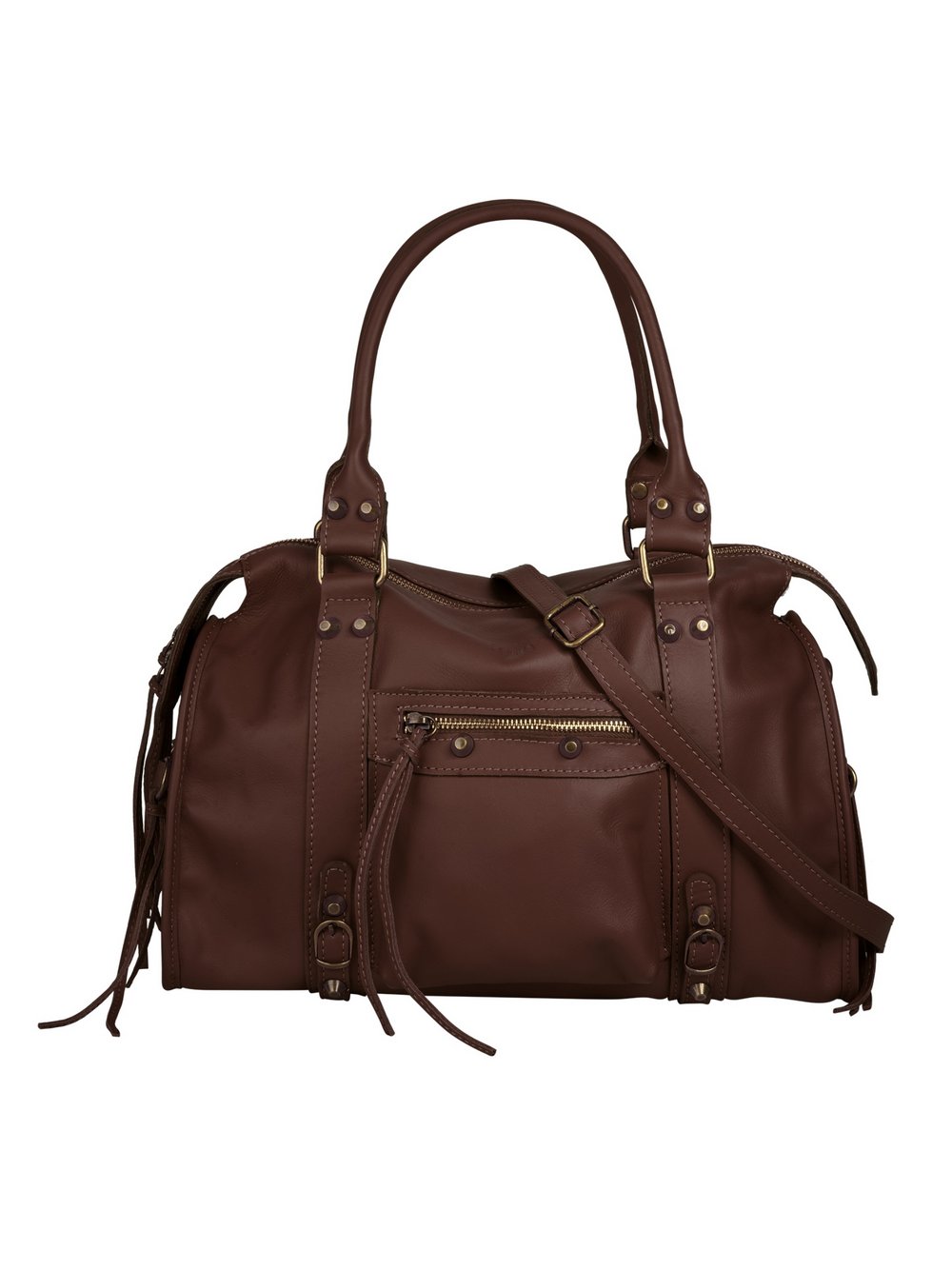 forty° Shopper Damen Leder braun, ONE SIZE