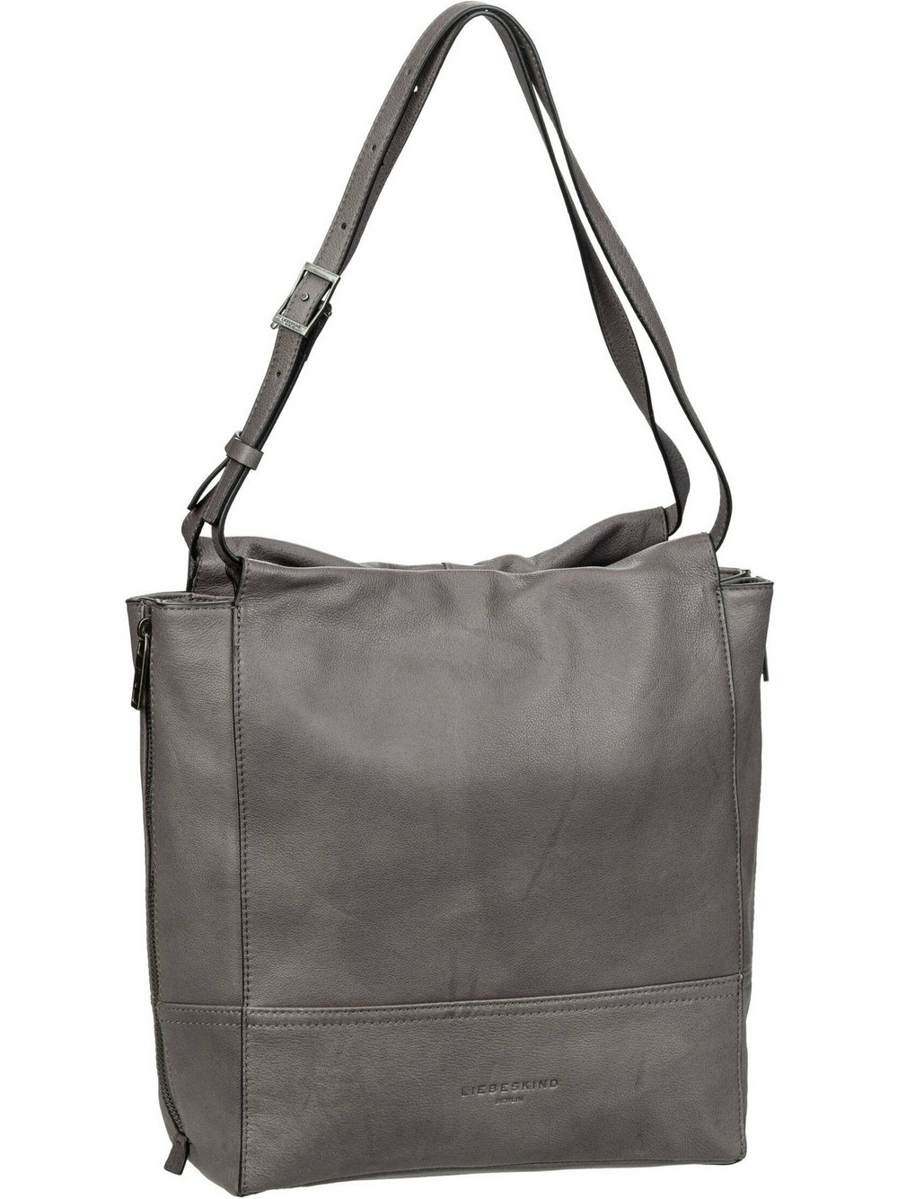 Liebeskind Berlin Handtasche Damen Leder grau, ONE SIZE