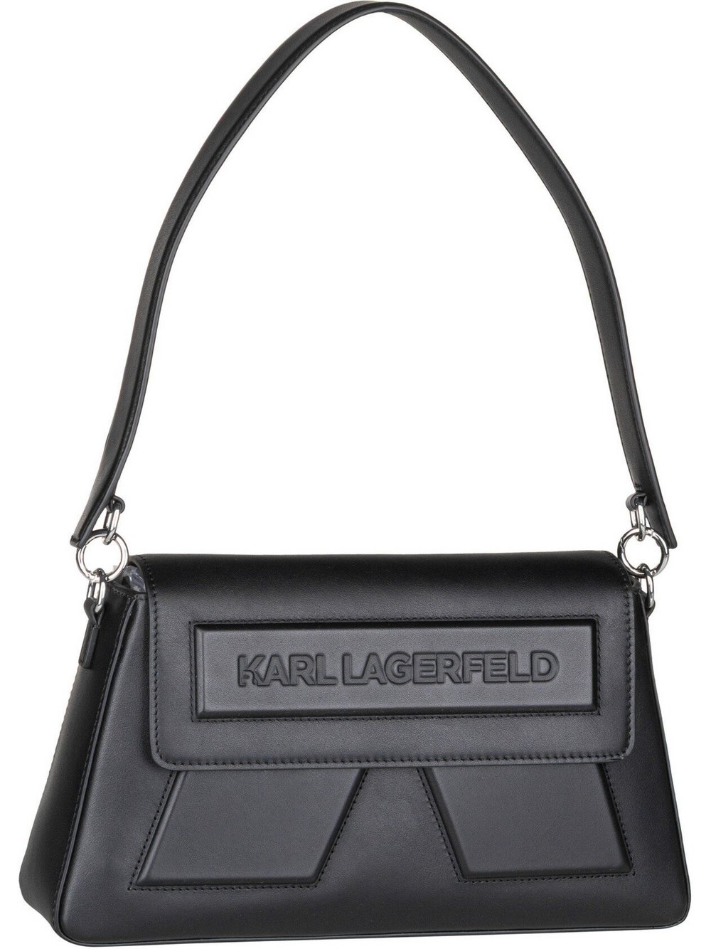 KARL LAGERFELD Handtasche Damen Leder schwarz, ONE SIZE