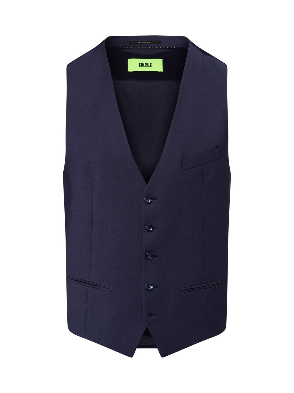 Cinque Baukasten-Anzugweste mit Schurwoll-Anteil Herren Regular Fit blau, 50