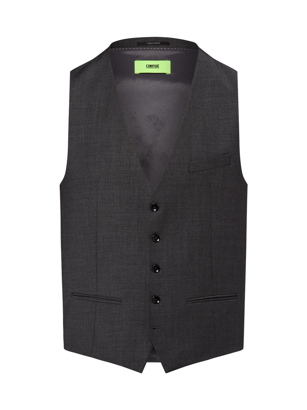 Cinque Baukasten-Anzugweste mit Schurwoll-Anteil Herren Regular Fit grau, 54
