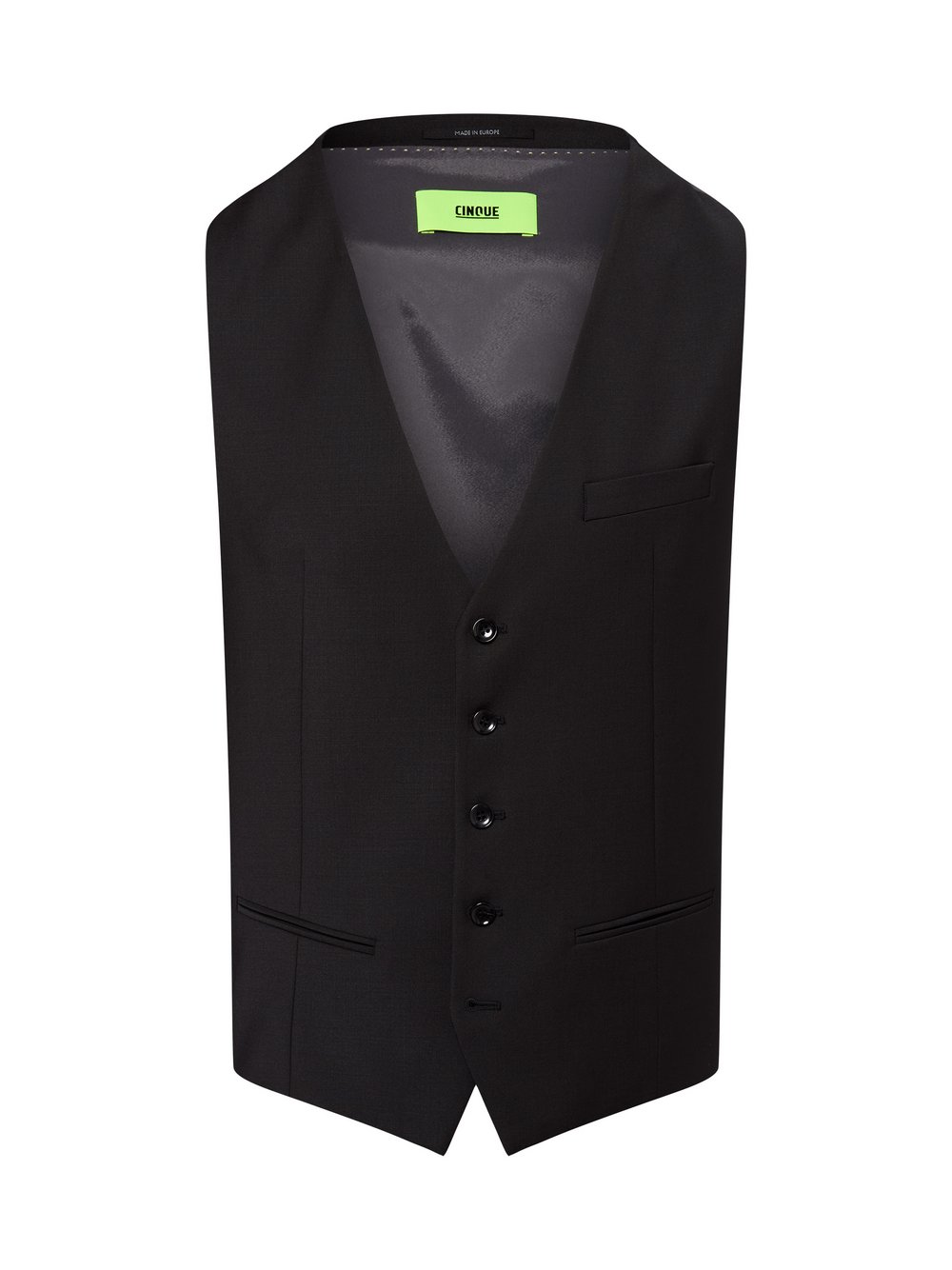 Cinque Baukasten-Anzugweste mit Schurwoll-Anteil Herren Regular Fit schwarz, 50