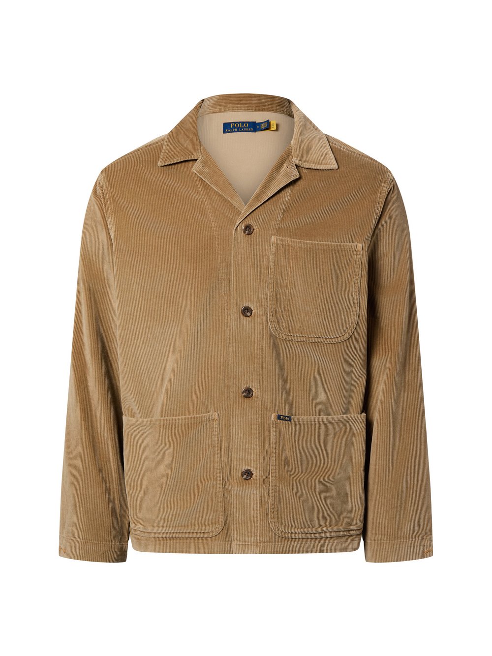 Polo Ralph Lauren Overshirt Herren Comfort Fit Baumwolle braun, XL