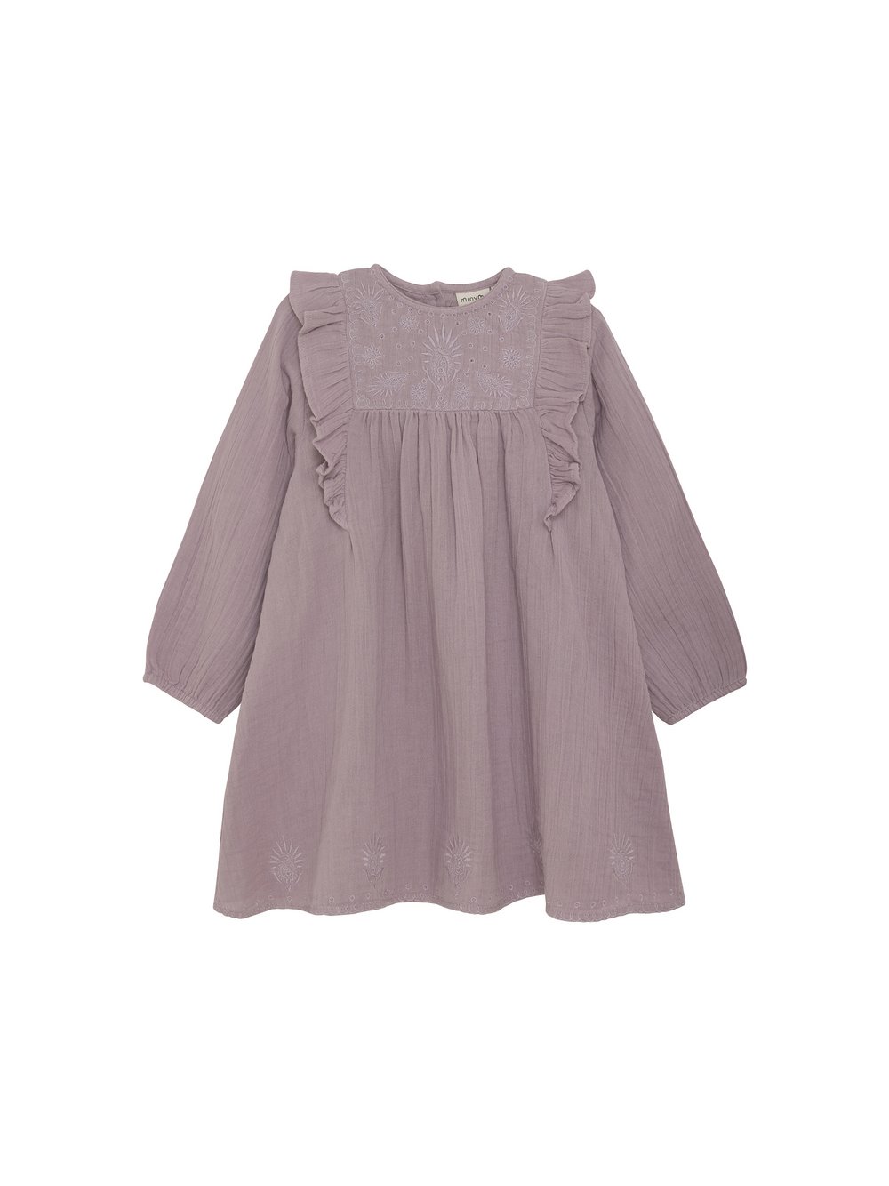 Thumbnail - Minymo Sommerkleid Mädchen Baumwolle lila, 116