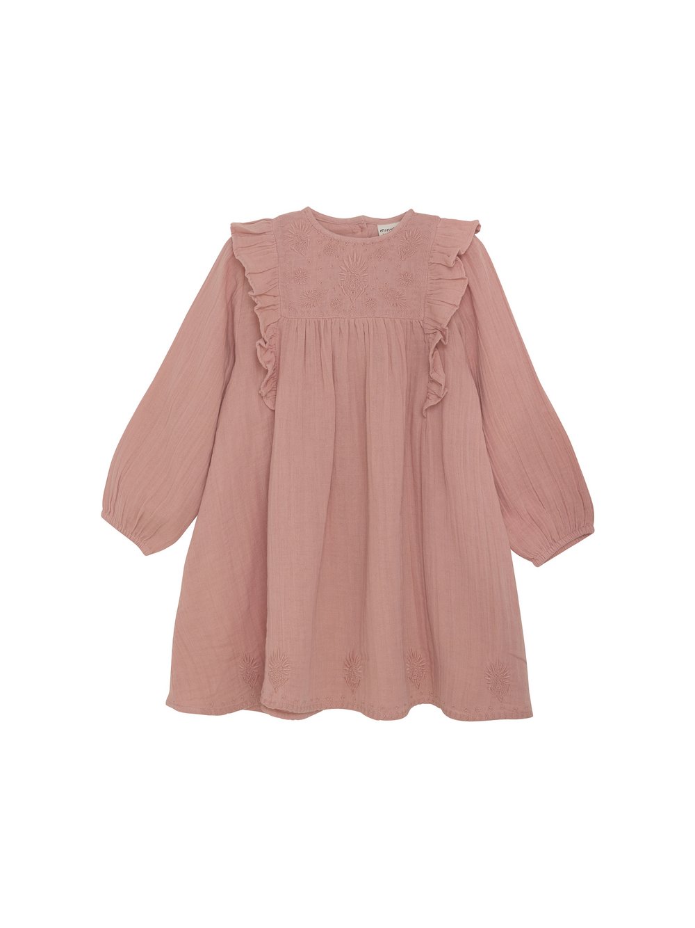 Thumbnail - Minymo Sommerkleid Mädchen Baumwolle rosa, 116