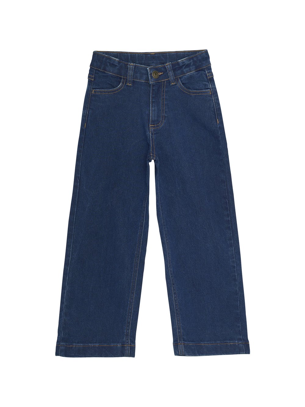 Thumbnail - Minymo Regular-fit-Jeans Kinder Baumwolle blau meliert, 116