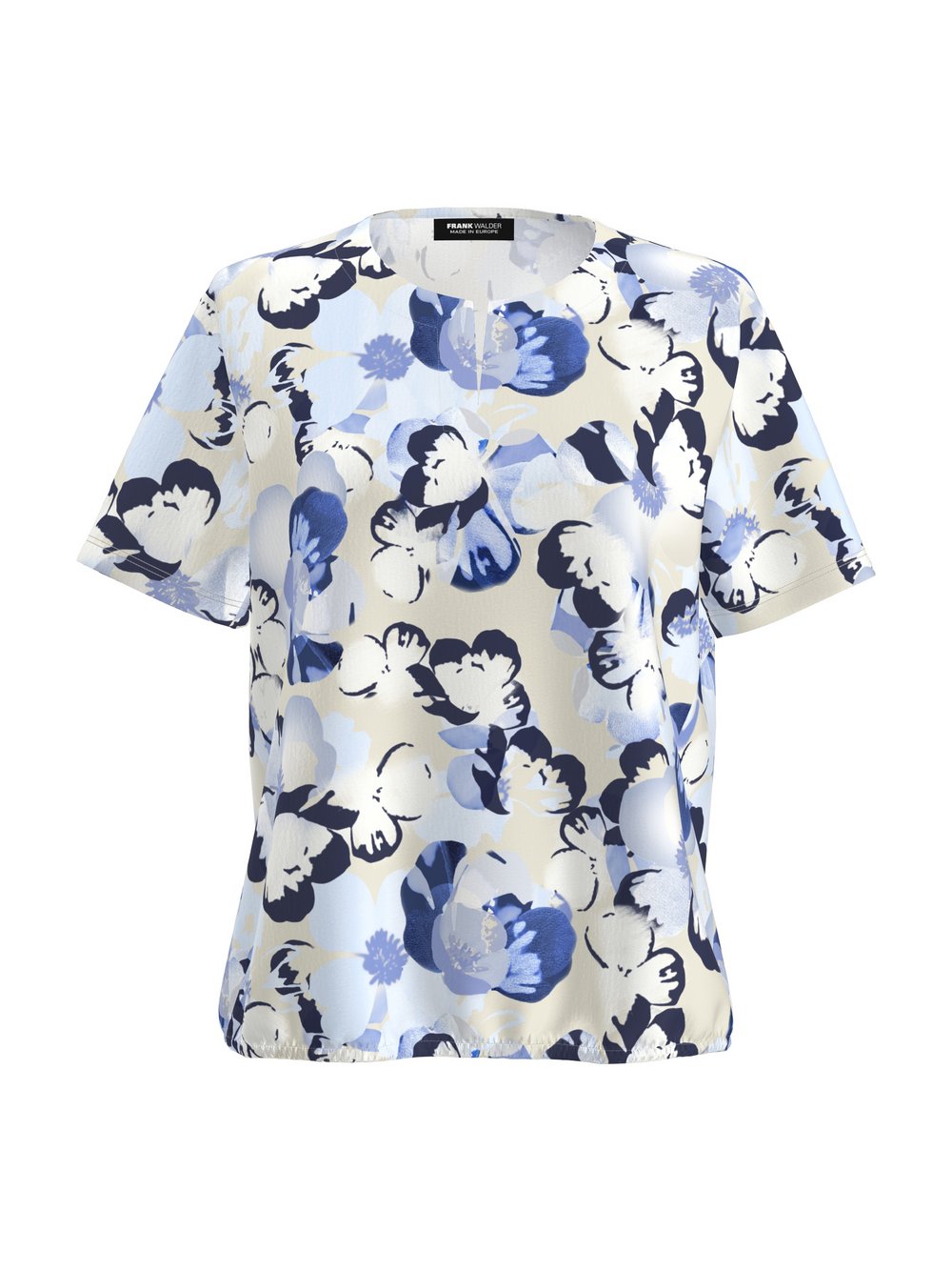 Frank Walder T-Shirt Damen Viskose mehrfarbig gemustert, 52