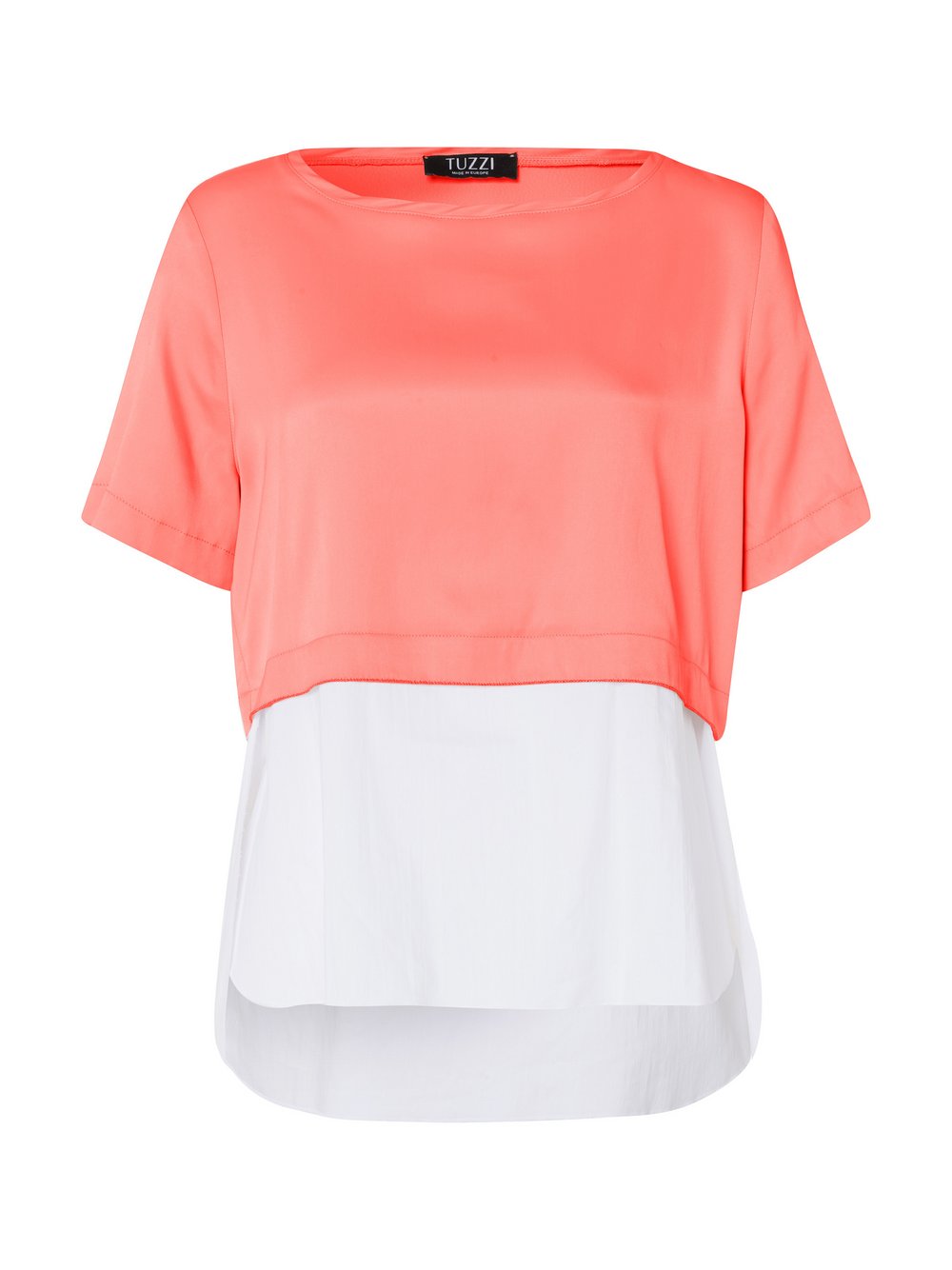 TUZZI Shirt Damen Viskose rot gestreift, 40