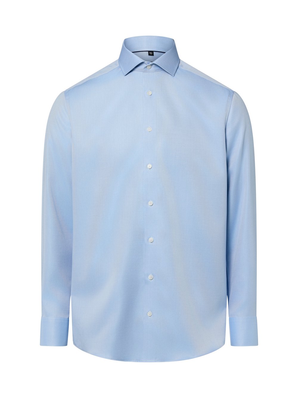 Finshley & Harding Hemd Bügelfrei Herren Modern Fit Baumwolle blau, 38