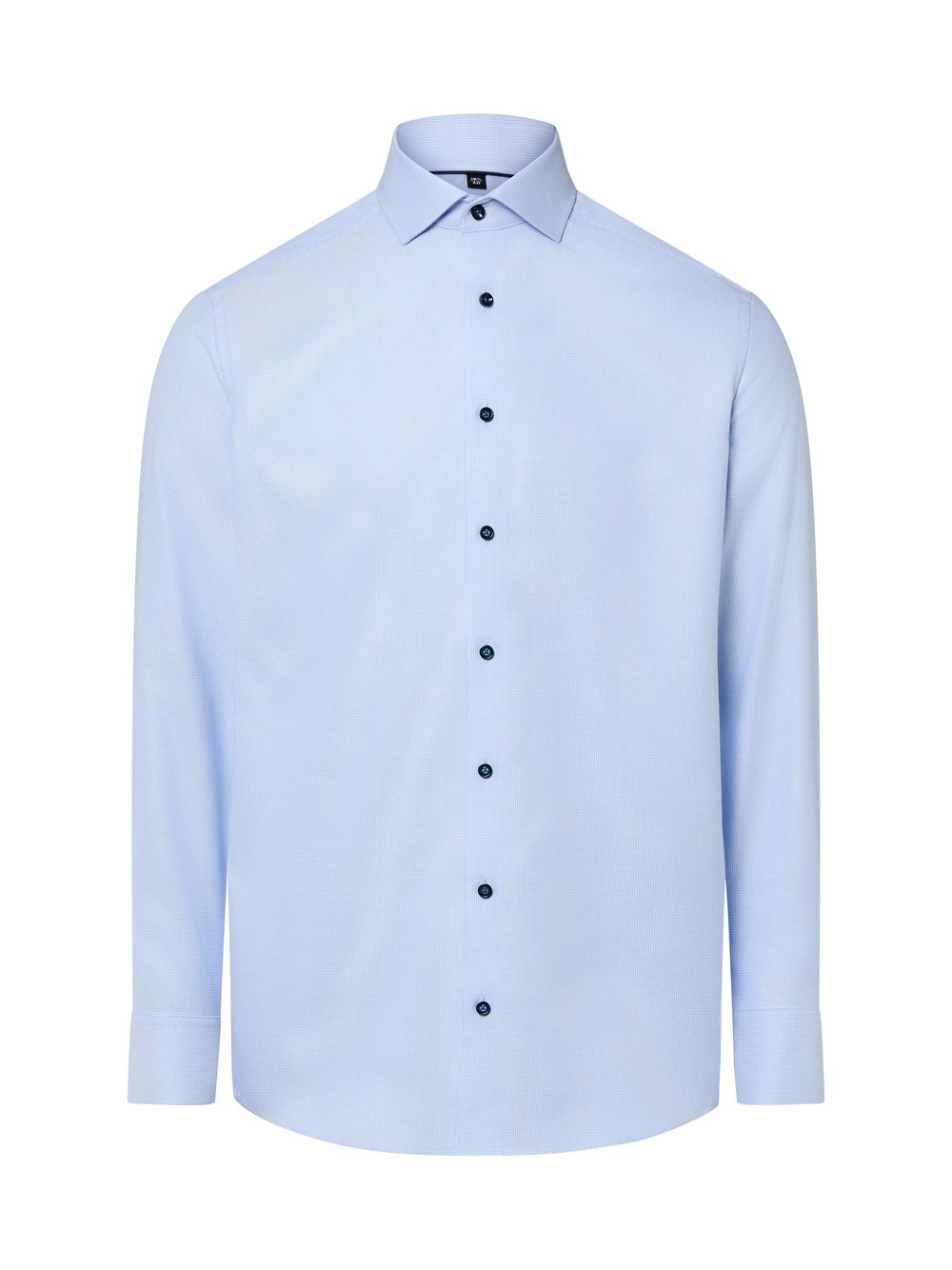 Finshley & Harding Hemd Bügelfrei Herren Modern Fit Baumwolle mehrfarbig strukturiert, 38