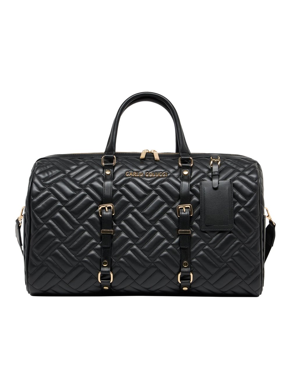 Carlo Colucci Weekender  Damen Kunstleder schwarz bedruckt, ONE SIZE