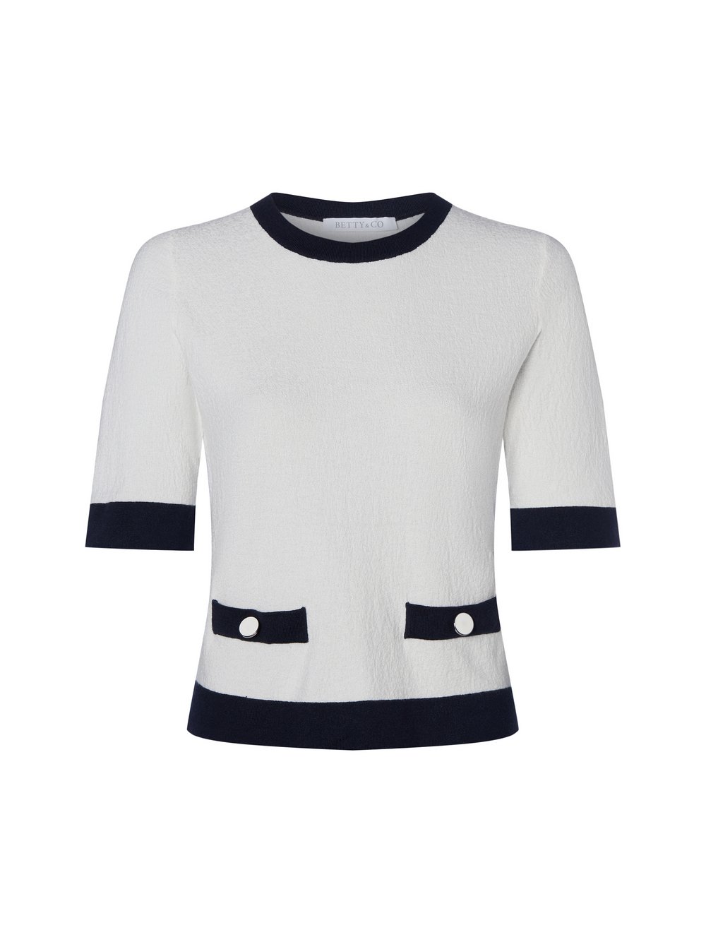 Betty & Co Pullover Damen Feinstrick weiß, 46