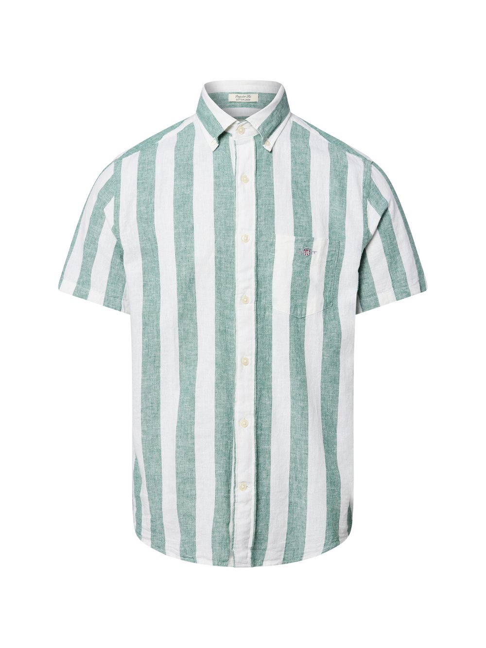 Gant Hemd mit Leinen-Anteil Herren Regular Fit Baumwolle mehrfarbig gestreift, XXL