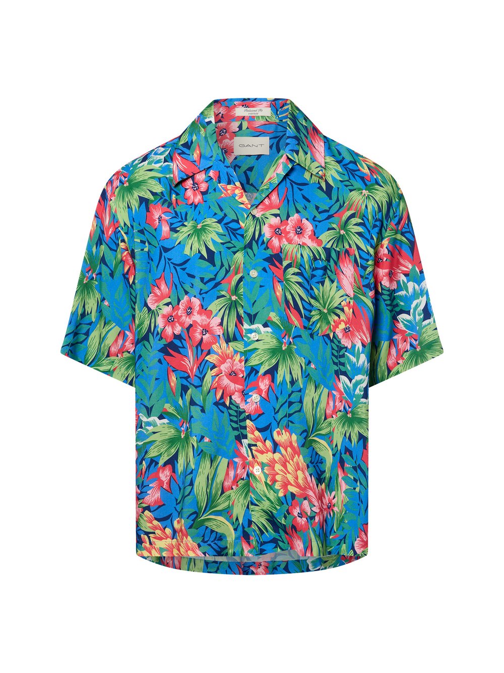 Gant Freizeithemd Herren Comfort Fit Viskose mehrfarbig gemustert, M