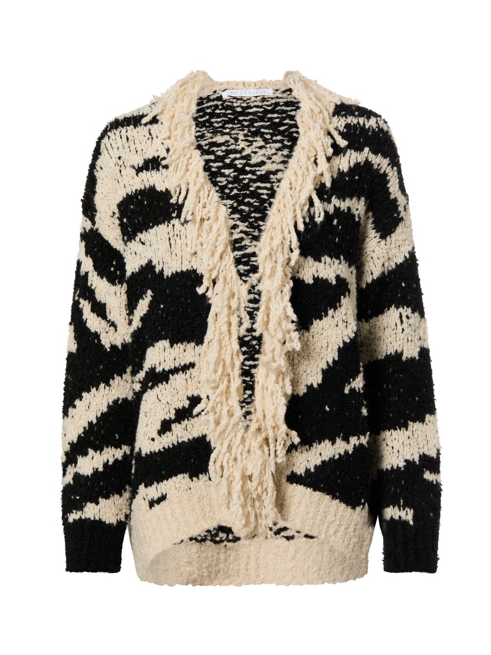 Betty & Co Strickhülle mit Woll- und Alpaka-Anteil Damen mehrfarbig gemustert, S