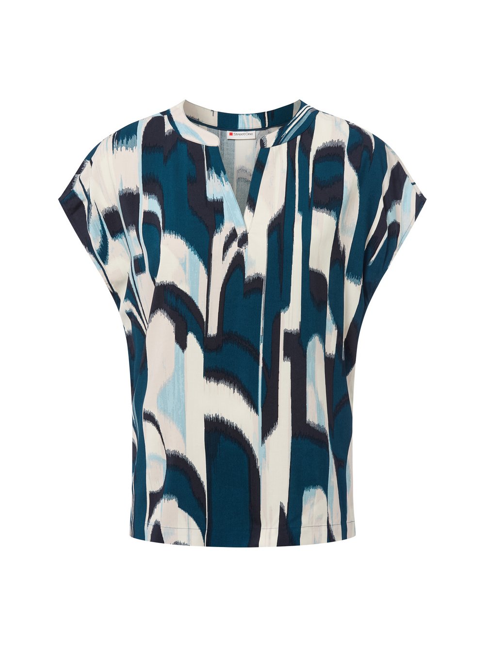 Thumbnail - Street One Blusenshirt Damen Viskose mehrfarbig gemustert, 36