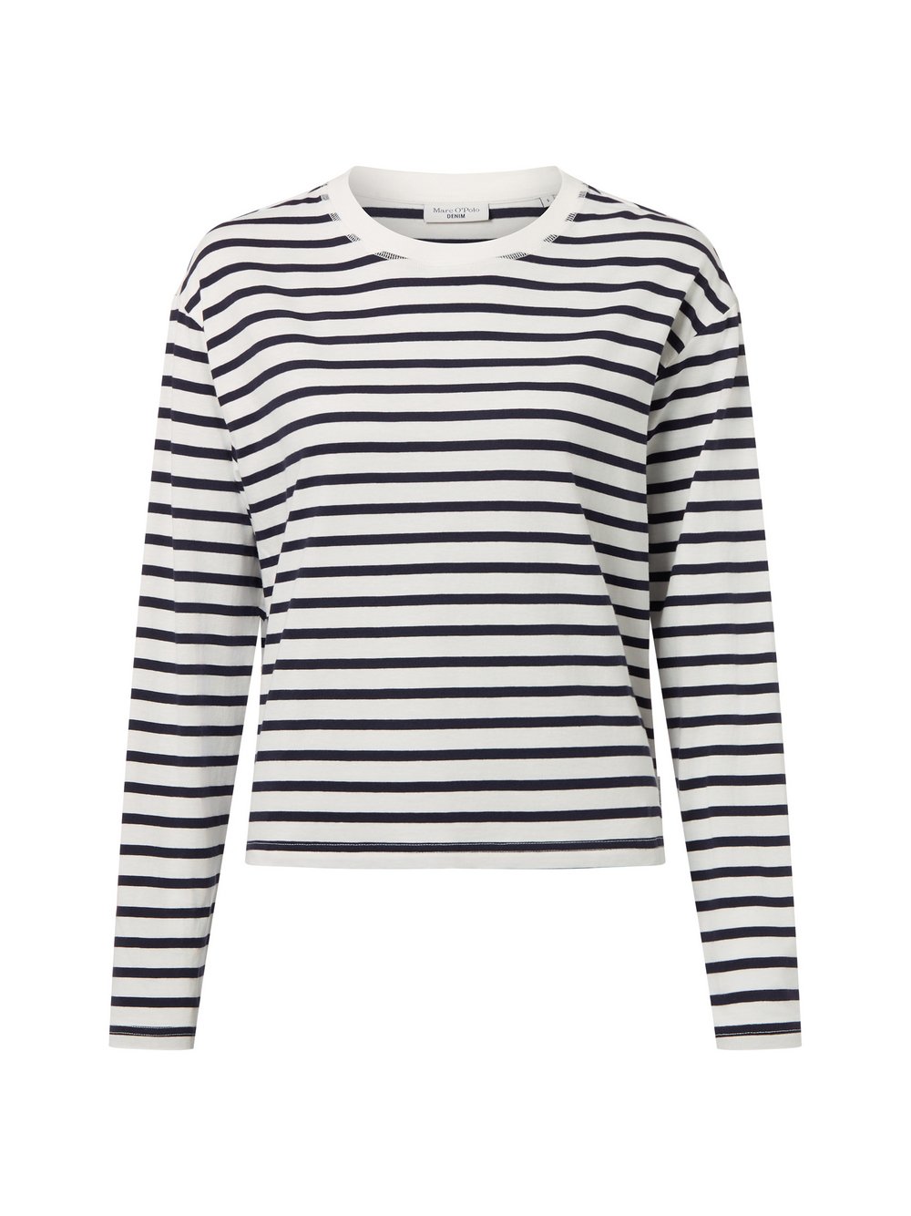 Thumbnail - Marc O'Polo Denim Langarmshirt Damen Baumwolle mehrfarbig gestreift, XS