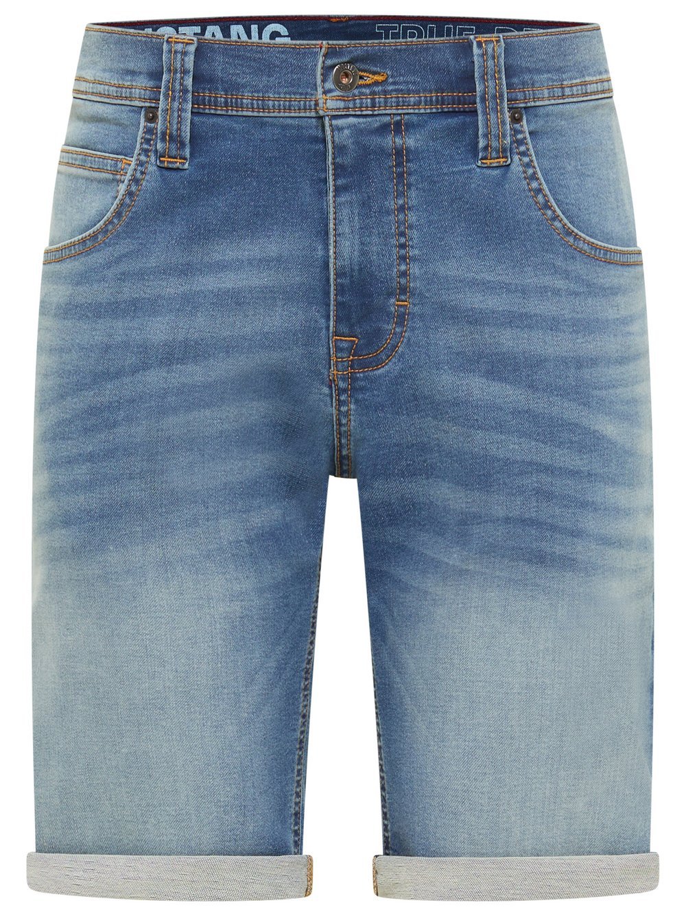 Mustang Jeans Shorts Herren Baumwolle blau, 34