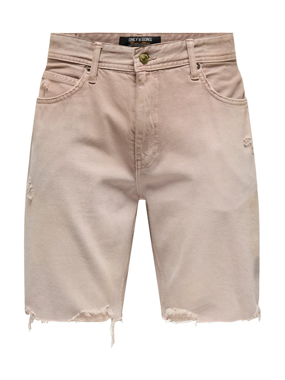 Only&Sons Jeansshorts Herren Baumwolle orange, L