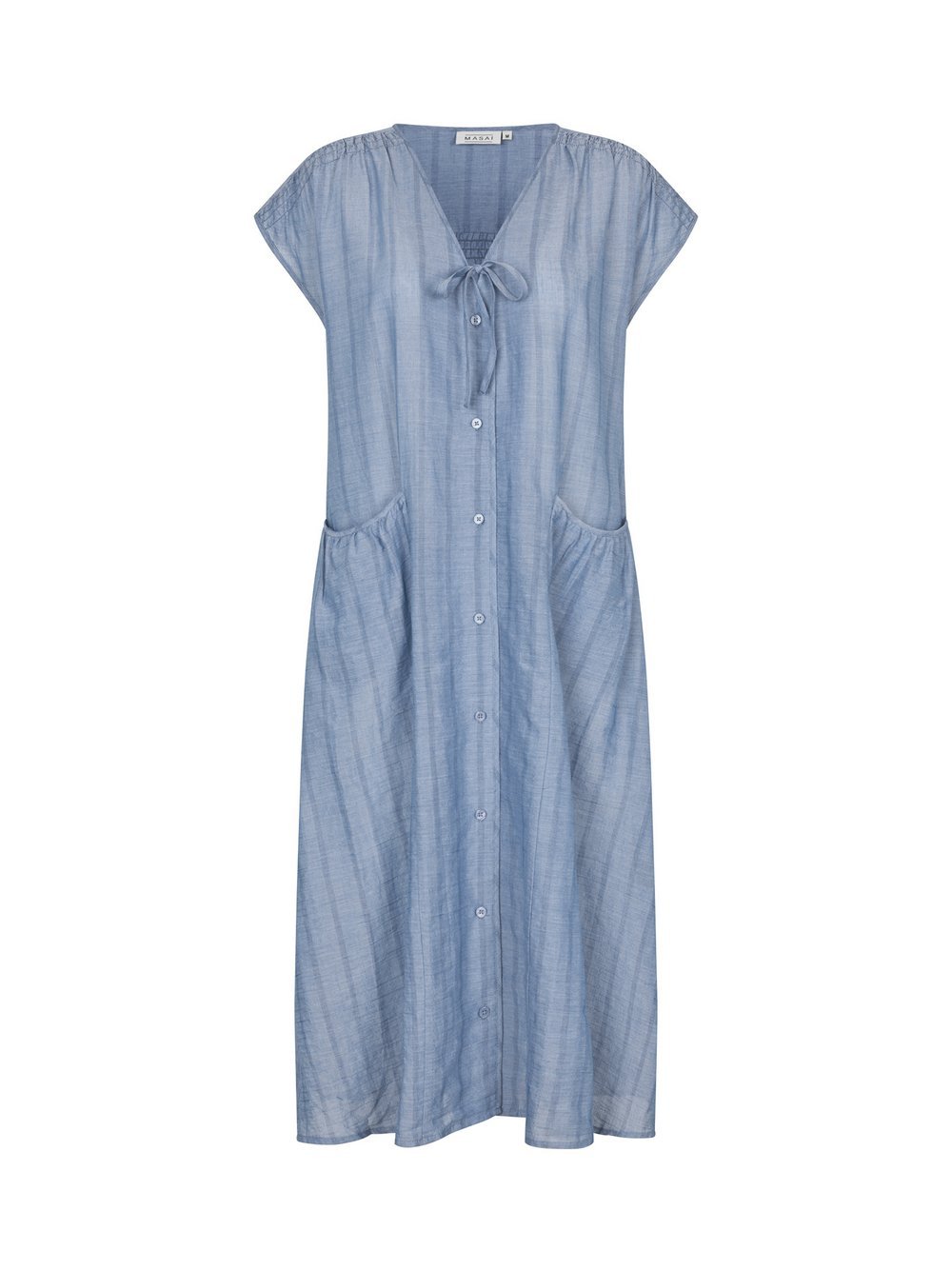 Masai Sommerkleid Damen Baumwolle blau, 38