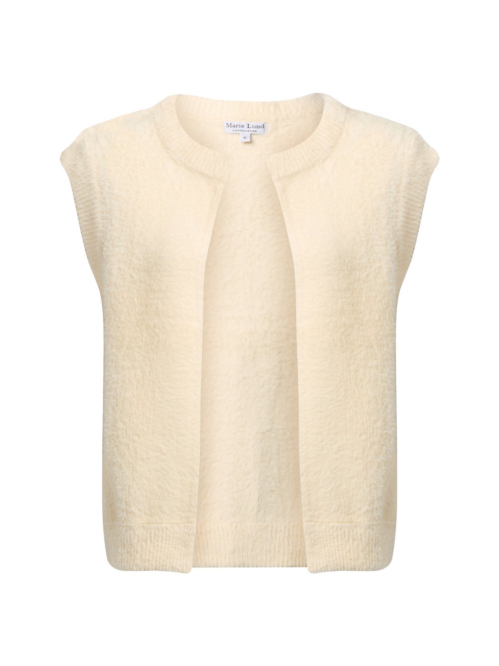 Marie Lund Kunstfell-Weste Damen weiß, XL