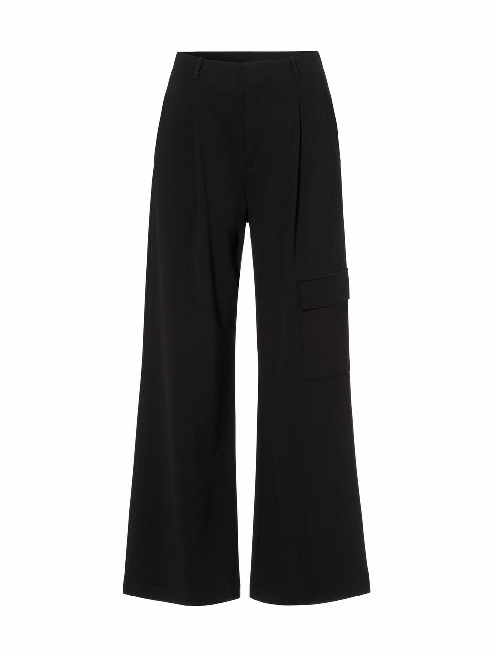 Les Lunes lange Cargohose Damen Viskose schwarz, XS