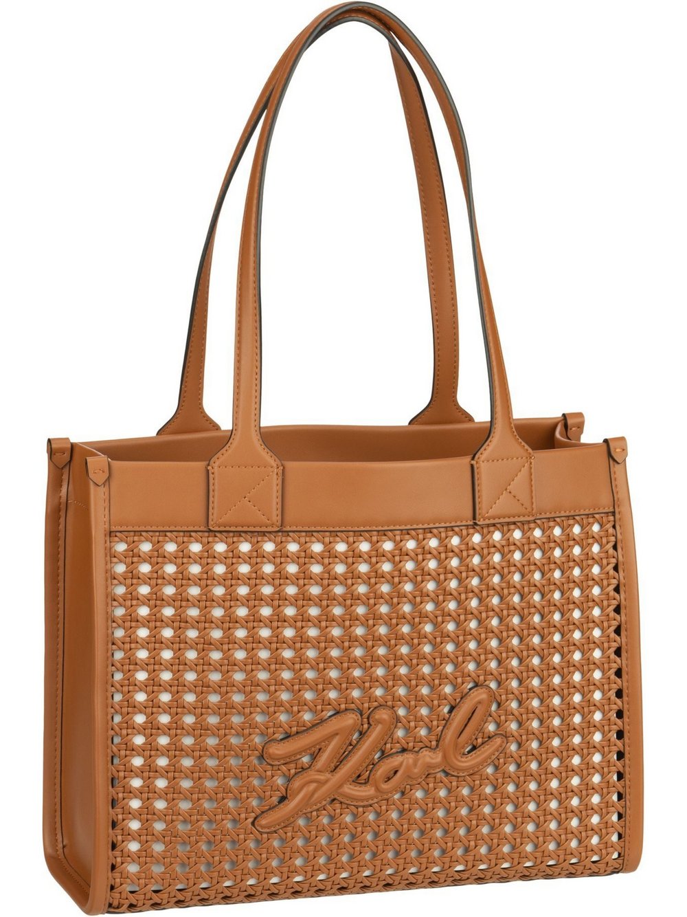KARL LAGERFELD Shopper Damen Kunstleder beige, ONE SIZE