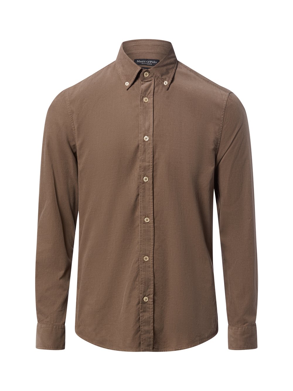 Marc O'Polo Cordhemd Herren Comfort Fit Baumwolle braun, XXL